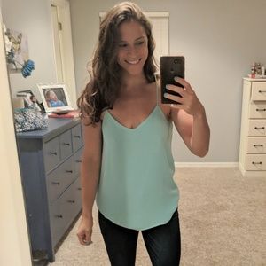 Turquoise Reversible tank top